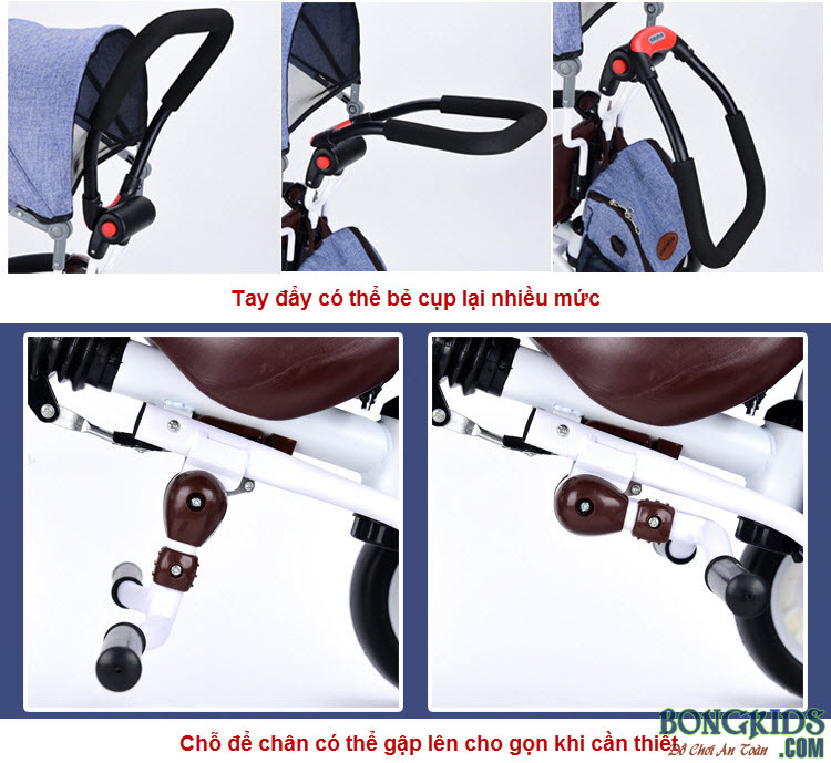 Mua xe đạp 3 bánh cao cấp cho bé
