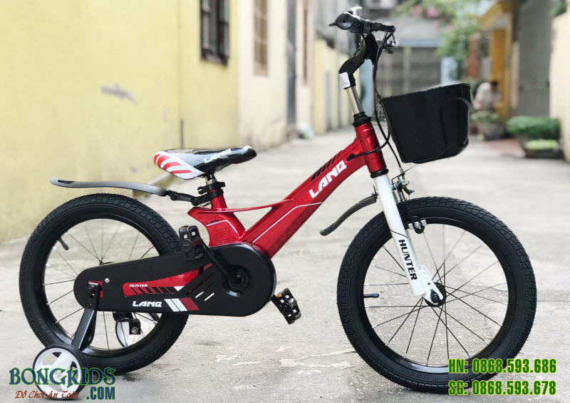 Xe đạp LANQ 40 màu đỏ mận
