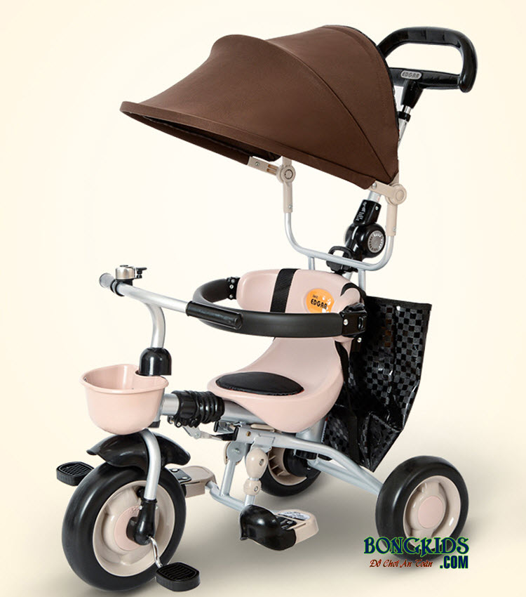 Xe Đạp 3 Bánh Trẻ Em Cao Cấp 006 Có Cần Đẩy - Có Thể Gập Gọn