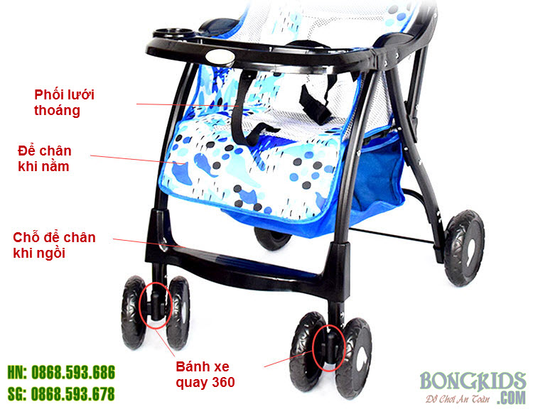 Xe đẩy du lịch cho bé