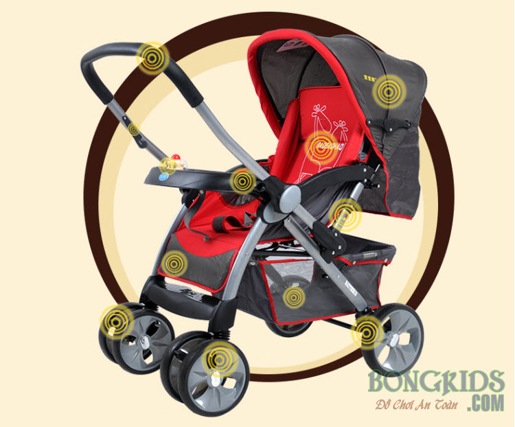 Xe đẩy trẻ em 2 chiều baobaohao 736W