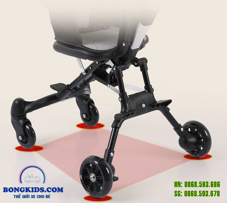 Xe đẩy thông minh gấp gọn cho bé