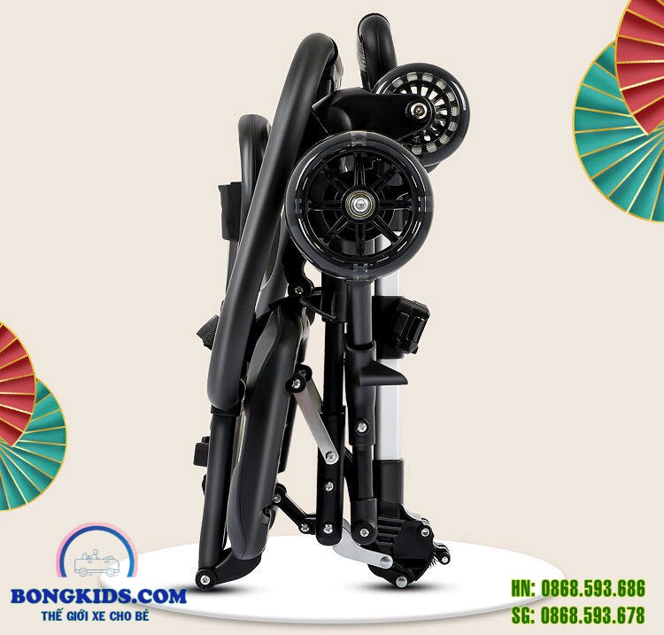 Xe đẩy thông minh gấp gọn 918 - gấp siêu gọn