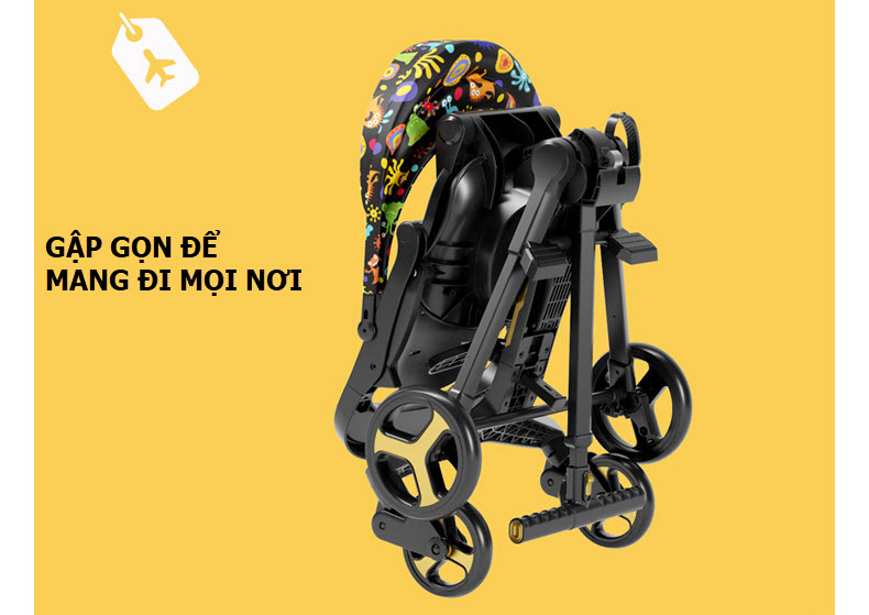 Xe đẩy gập gọn Playkids X7