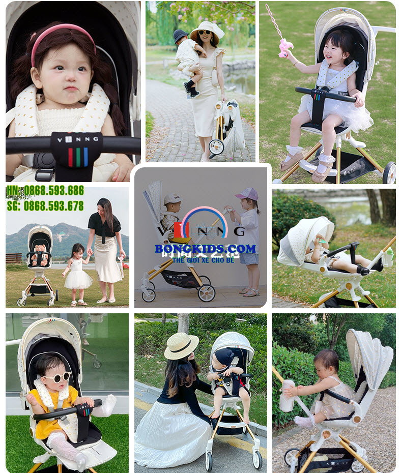 Xe đẩy gập gọn cho bé Q7