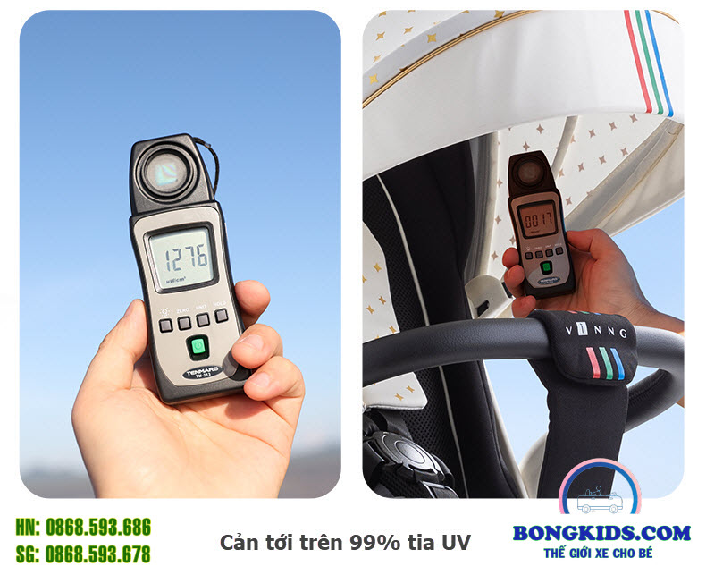 Xe đẩy gập gọn cho bé ngồi Q7