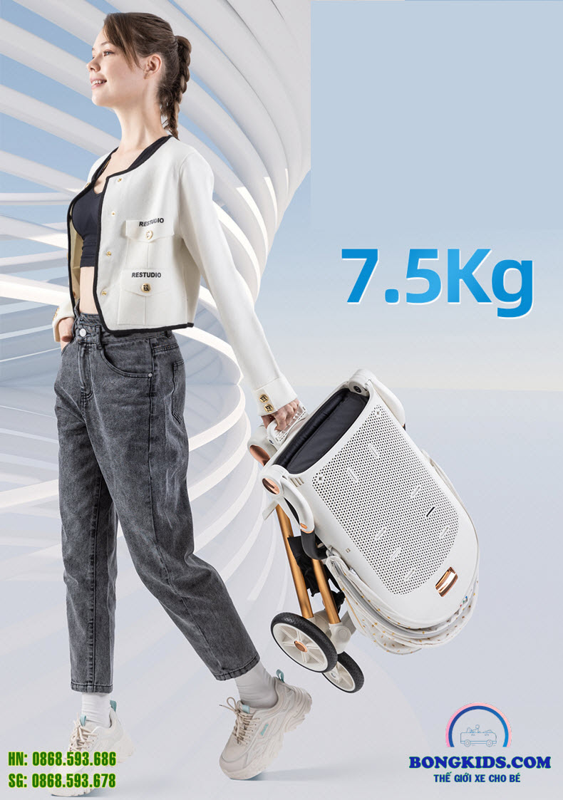 Xe đẩy gập gọn cho bé ngồi Q7