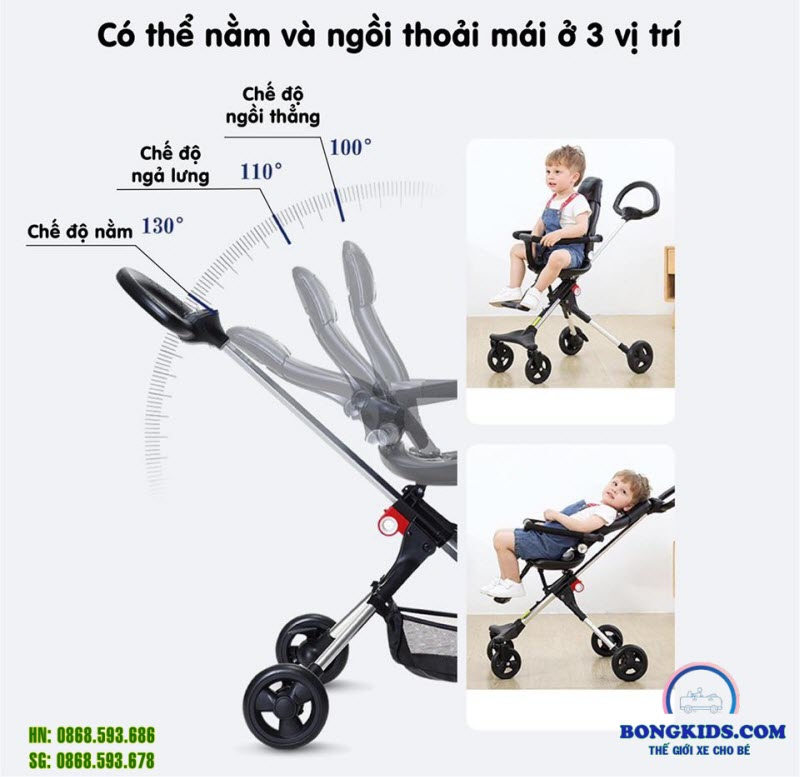 Xe đẩy gập gọn cho bé Ride X1