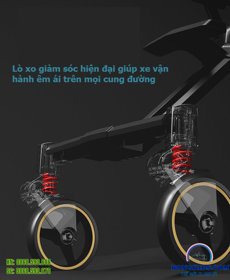 Xe đẩy gập gọn cao cấp X6-3