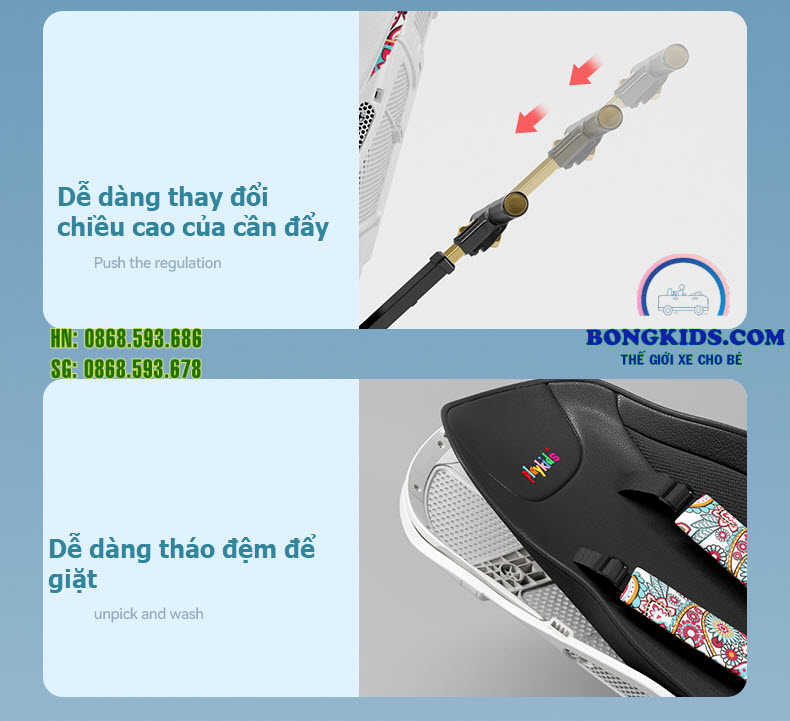 Xe đẩy gập gọn cao cấp X6-3