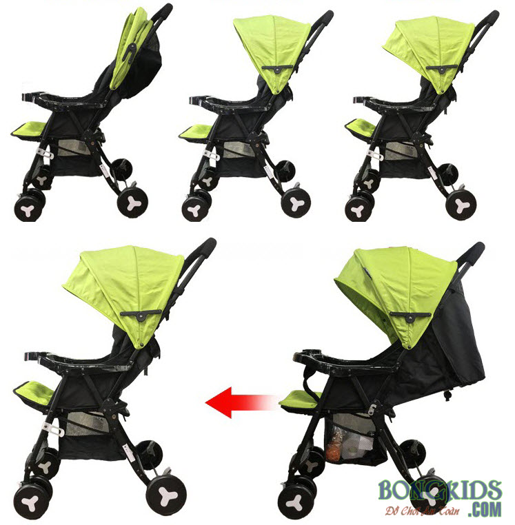 Các tư thế của xe đẩy cho bé SeeBaby QQ3