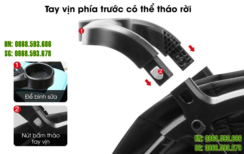 Xe đẩy cho bé Seebaby T08 Mini