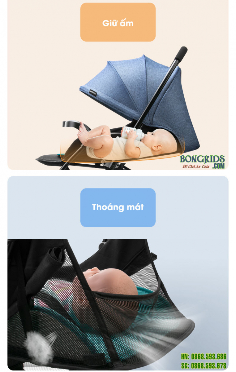 Xe đẩy cho bé Seebaby T08 Mini