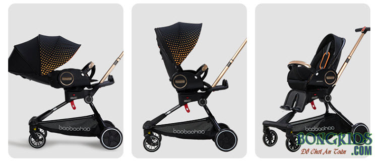 Xe đẩy thông minh cao cấp, gập gọn Baobaohao V9