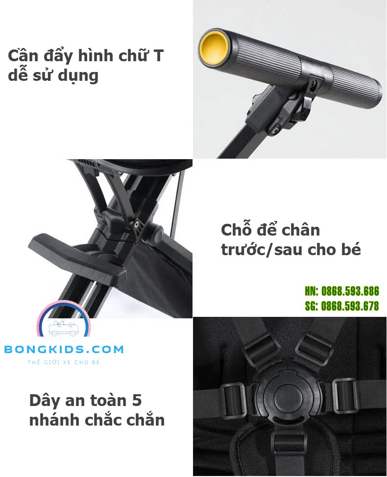 Xe đẩy thông minh cao cấp Playkids X7