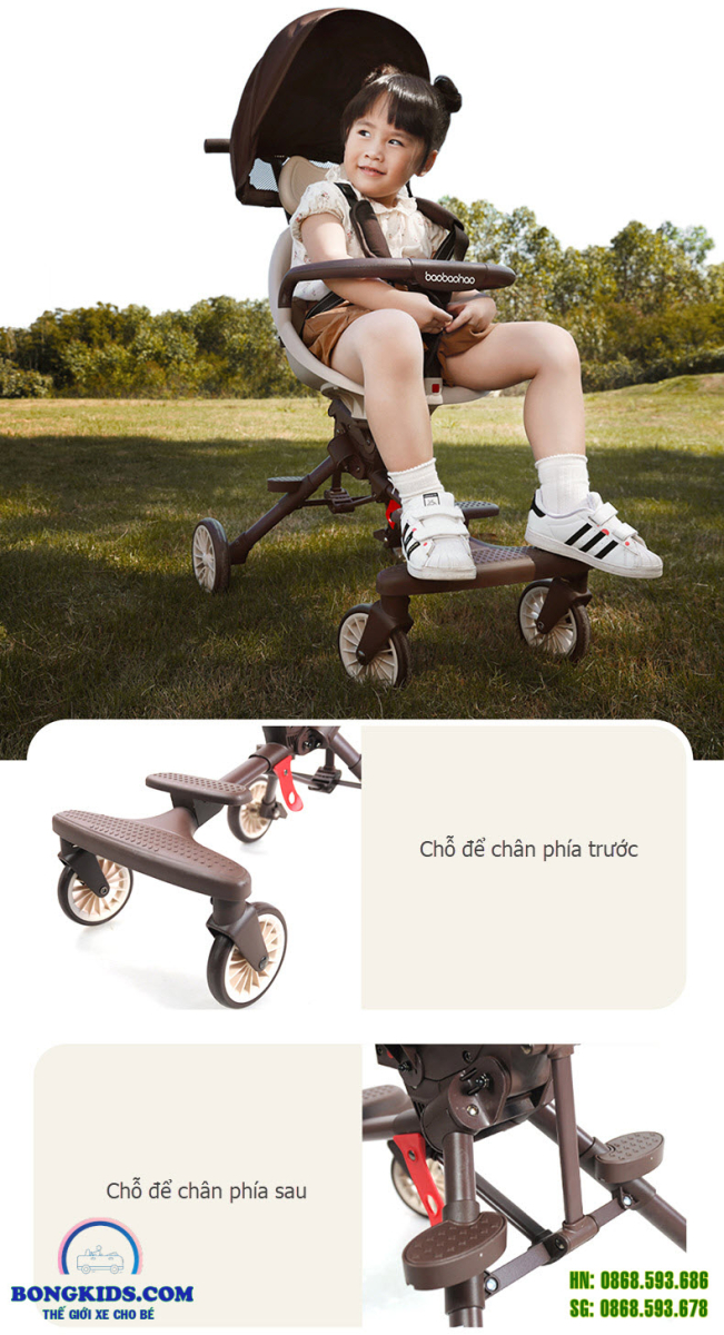 Xe đẩy gập gọn cho bé baobaohao V7