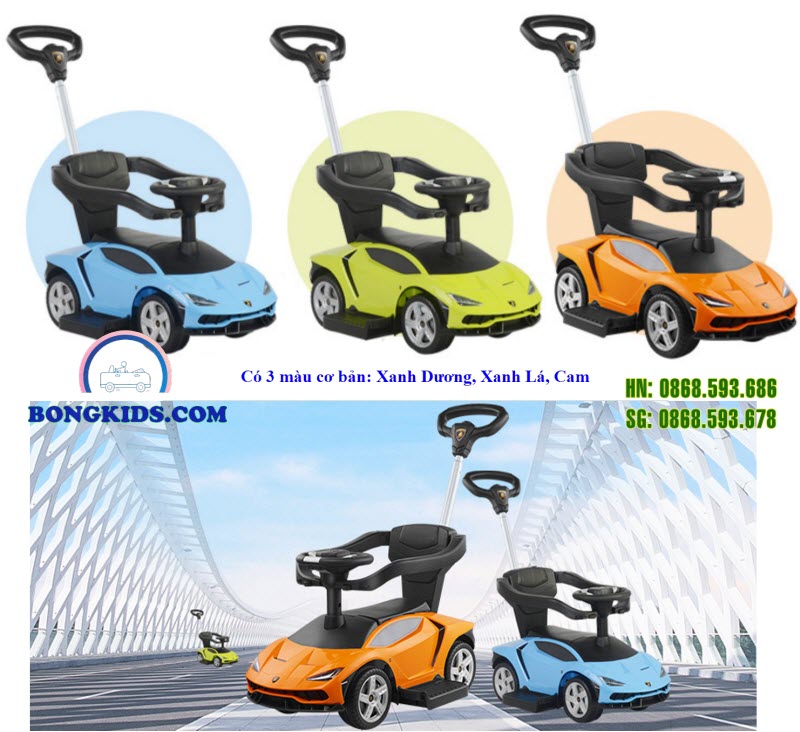 Xe đẩy ô tô cho bé bản quyền Lamborghini 3726