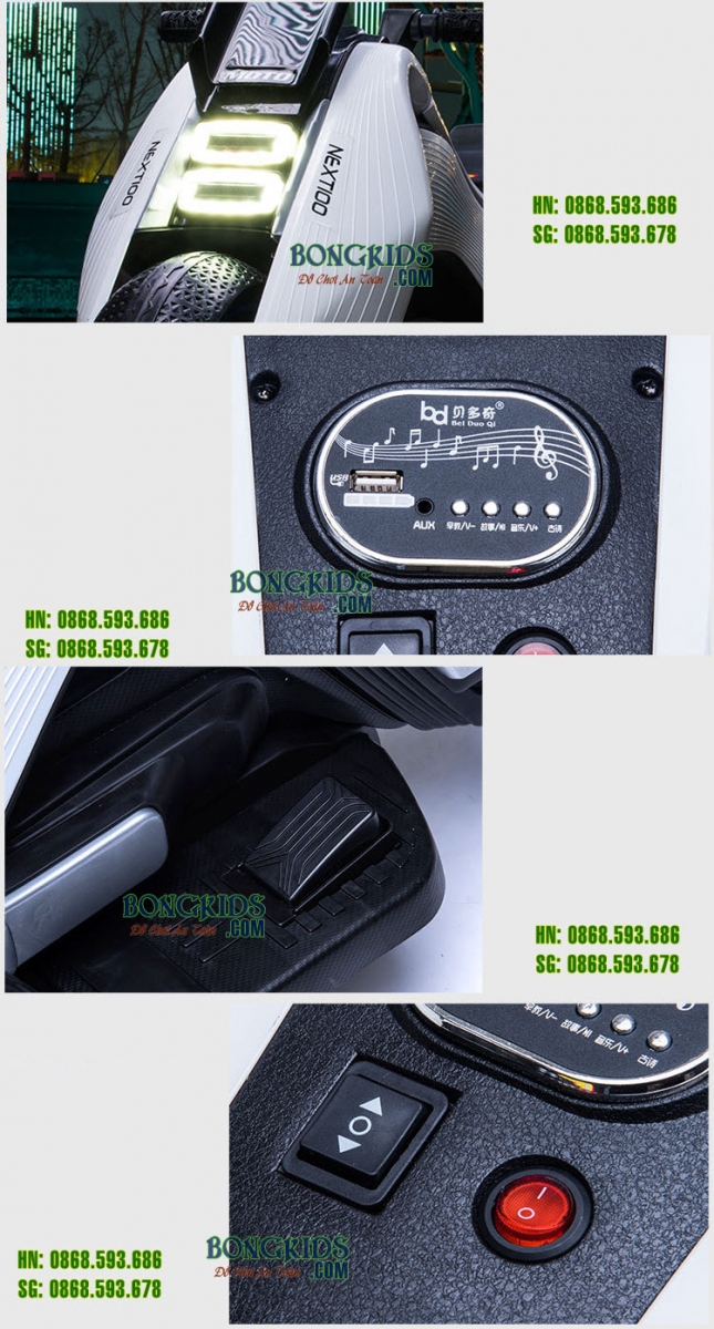 Chi tiết Xe mô tô điện trẻ em BDQ-6199