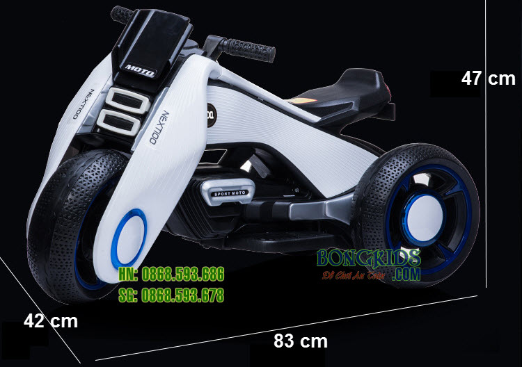 Kích thước Xe máy điện trẻ em BDQ6199