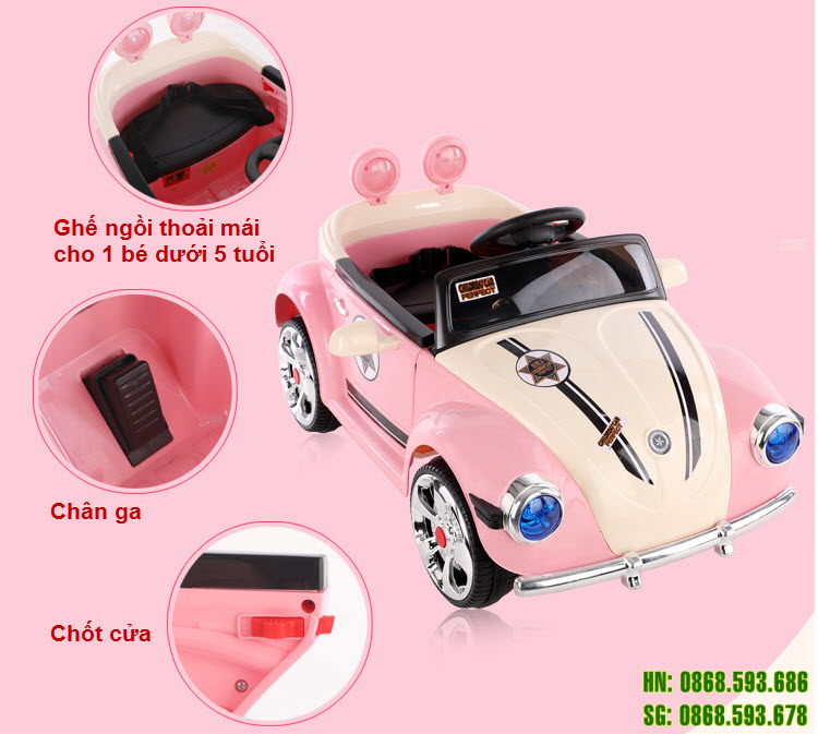 Xe ô tô điện cho bé gái BRJ-5169