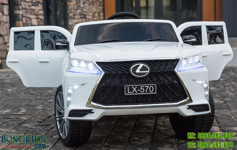 Xe ô tô điện trẻ em LX570 - SMT7588 màu trắng
