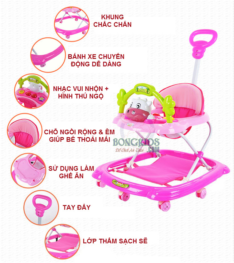 Xe tròn tập đi cho bé 349 đẹp