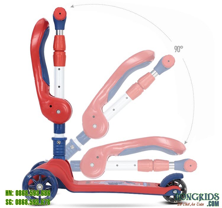 Xe đa năng chòi chân - trượt scooter cho bé 802S